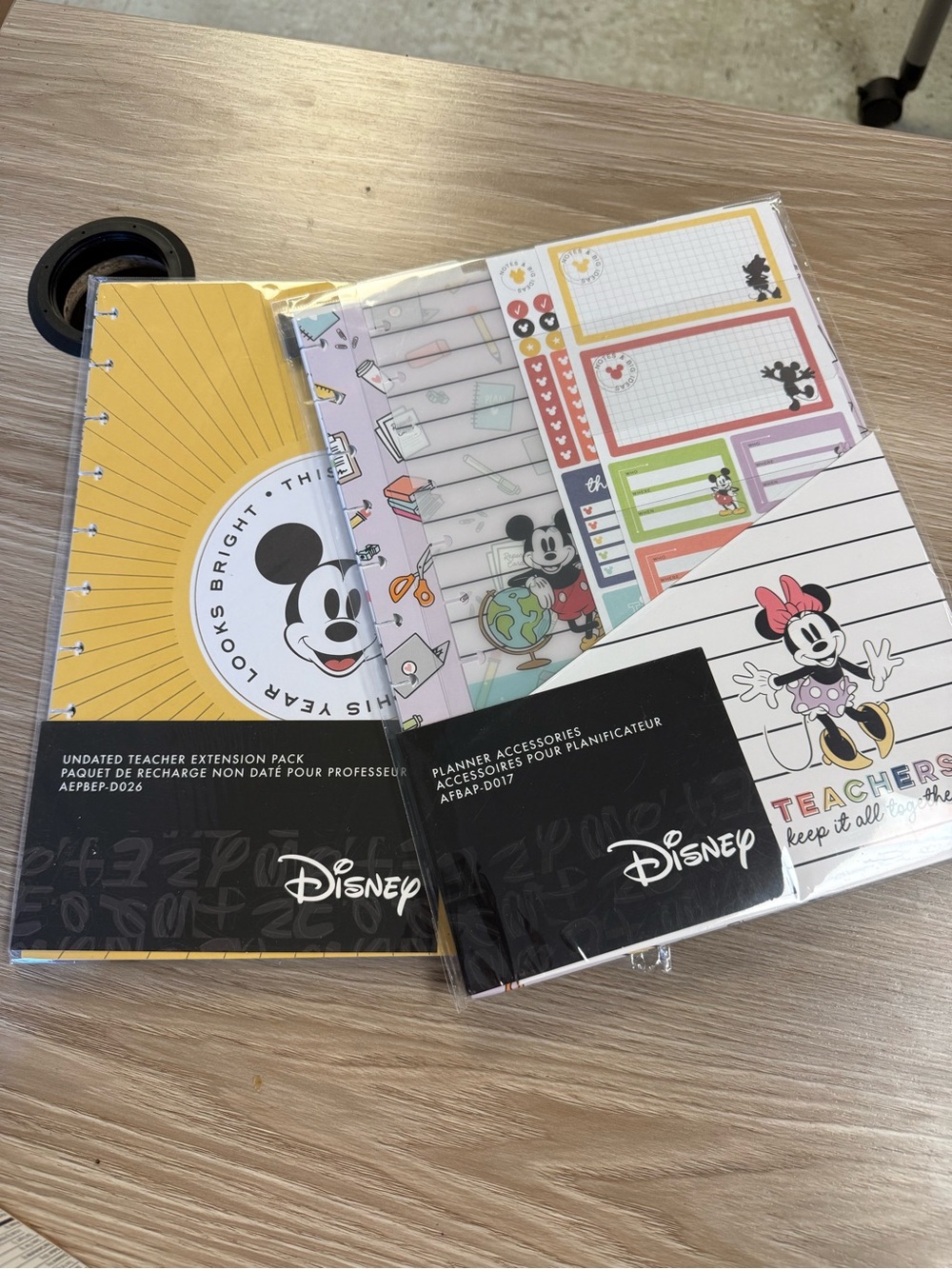 Disney Yellow & Multicolor Teacher Planner Extension Pack